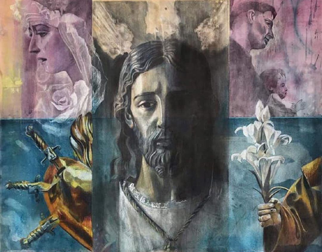 Cartel del 25º aniversario fundacional de la Hermandad de Torreblanca, obra de Juan Miguel Martín Mena