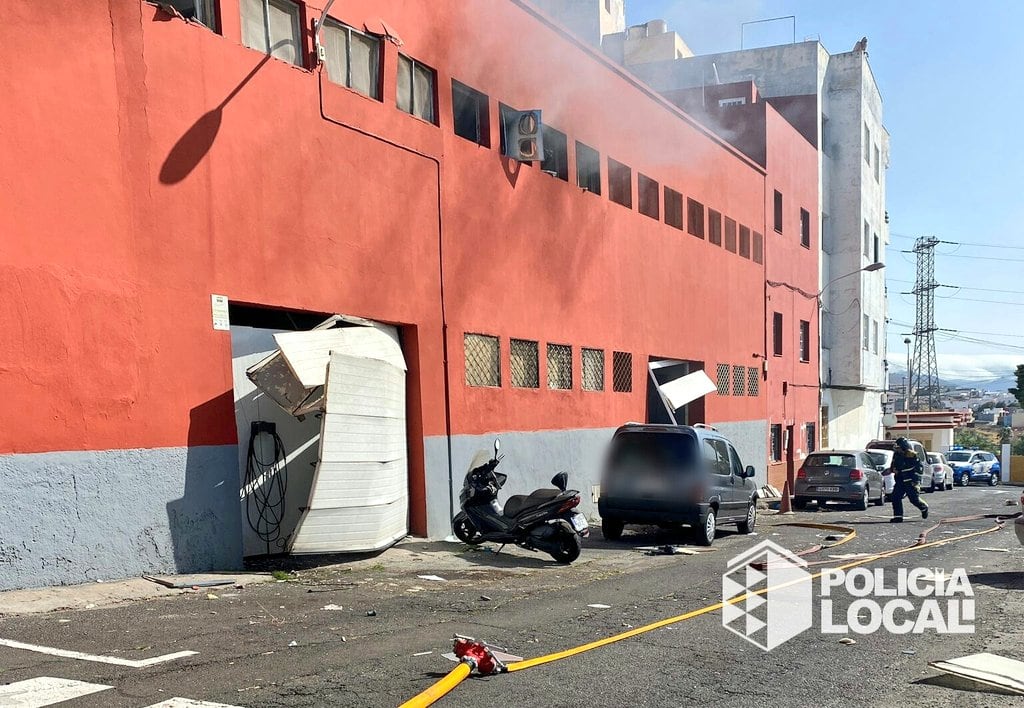 Imágenes del incidente ocurrido en Barranco Grande, Santa Cruz de Tenerife