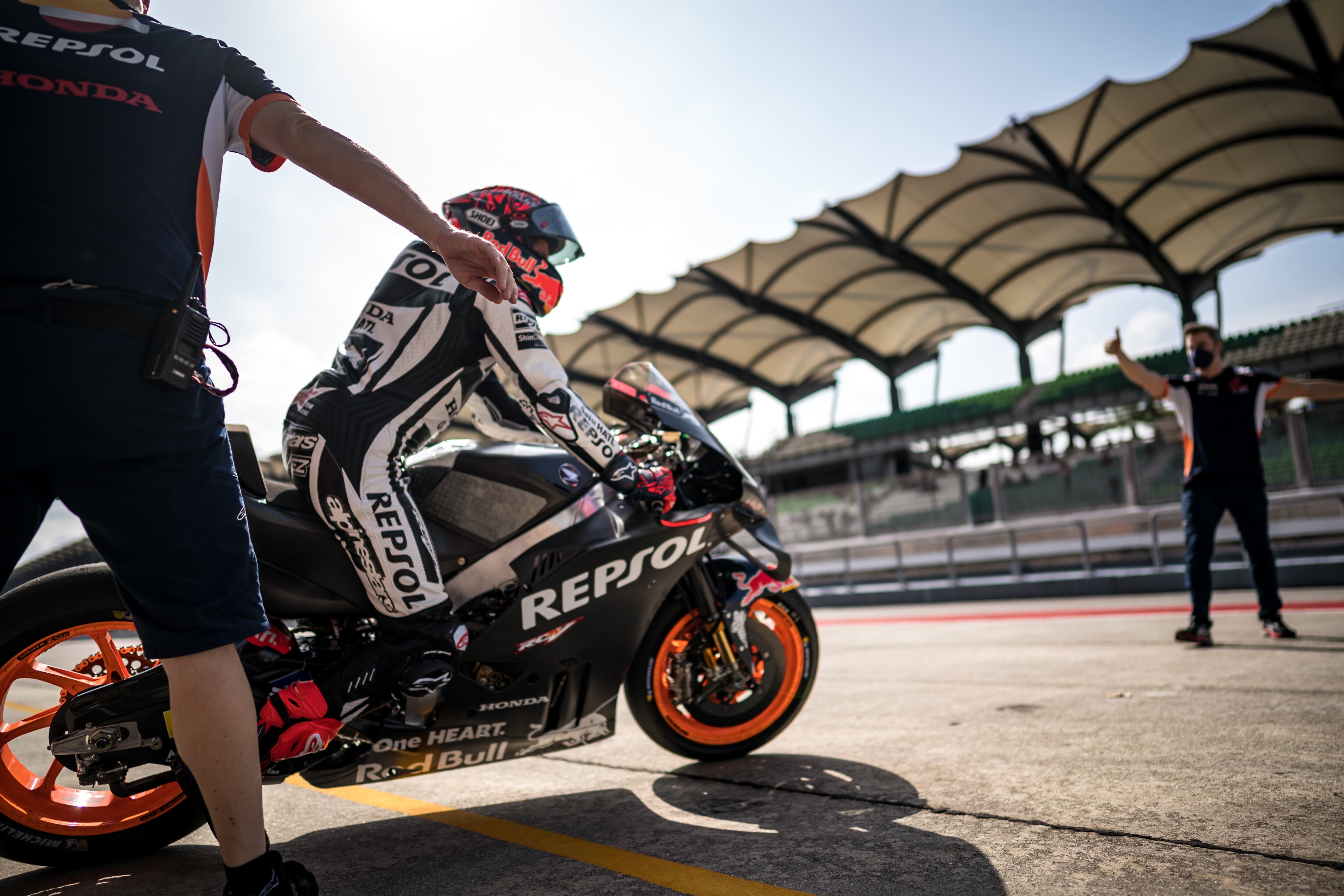 Marc Márquez, en el test de Sepang 2022