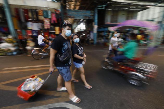 Mercado en Marikina City, Manila.