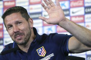 Simeone en rueda de prensa antes del duelo ante el Barcelona