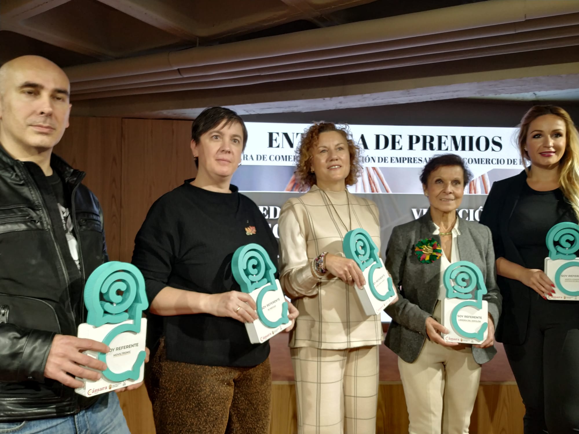 Los cinco galardonados con el premio &#039;Comercio Referente&#039;