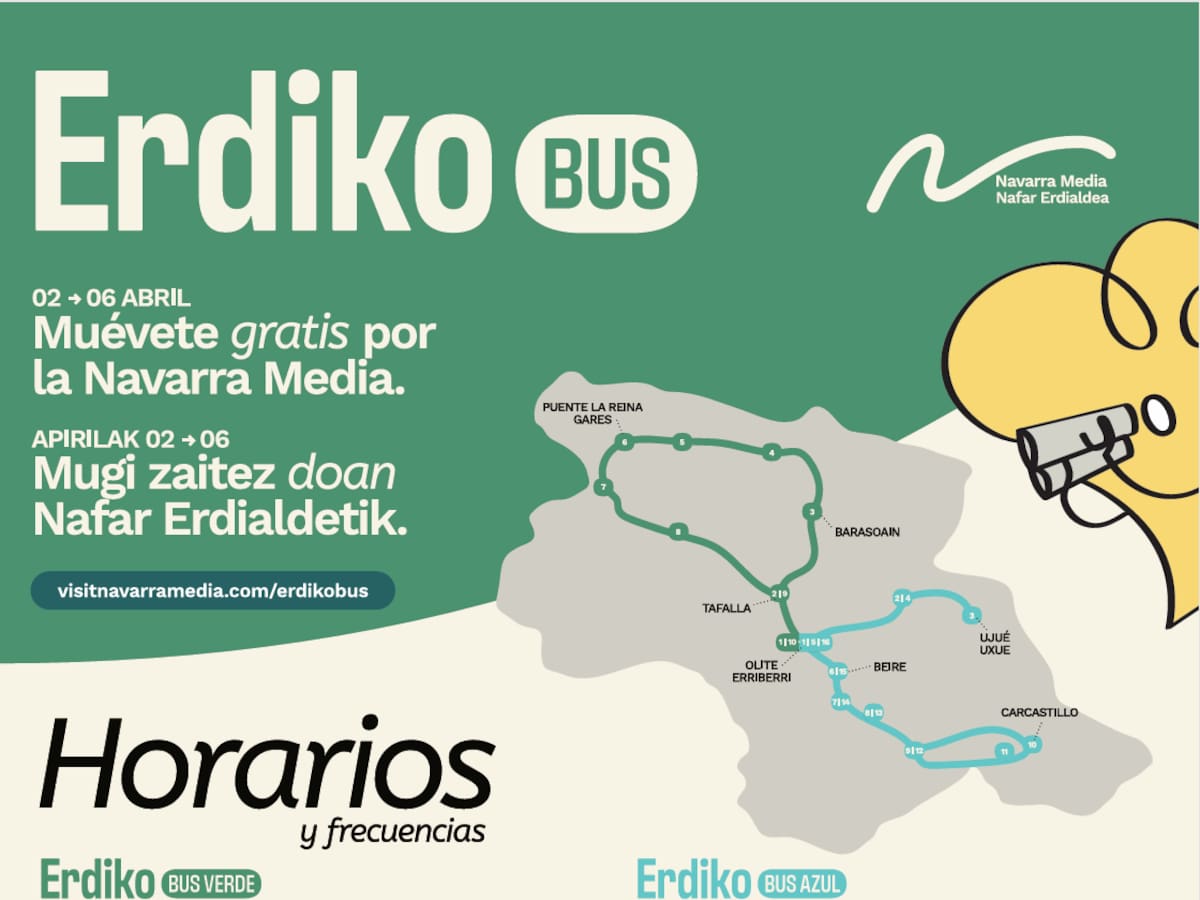 Autobús turístico gratis esta Semana Santa en la Navarra Media