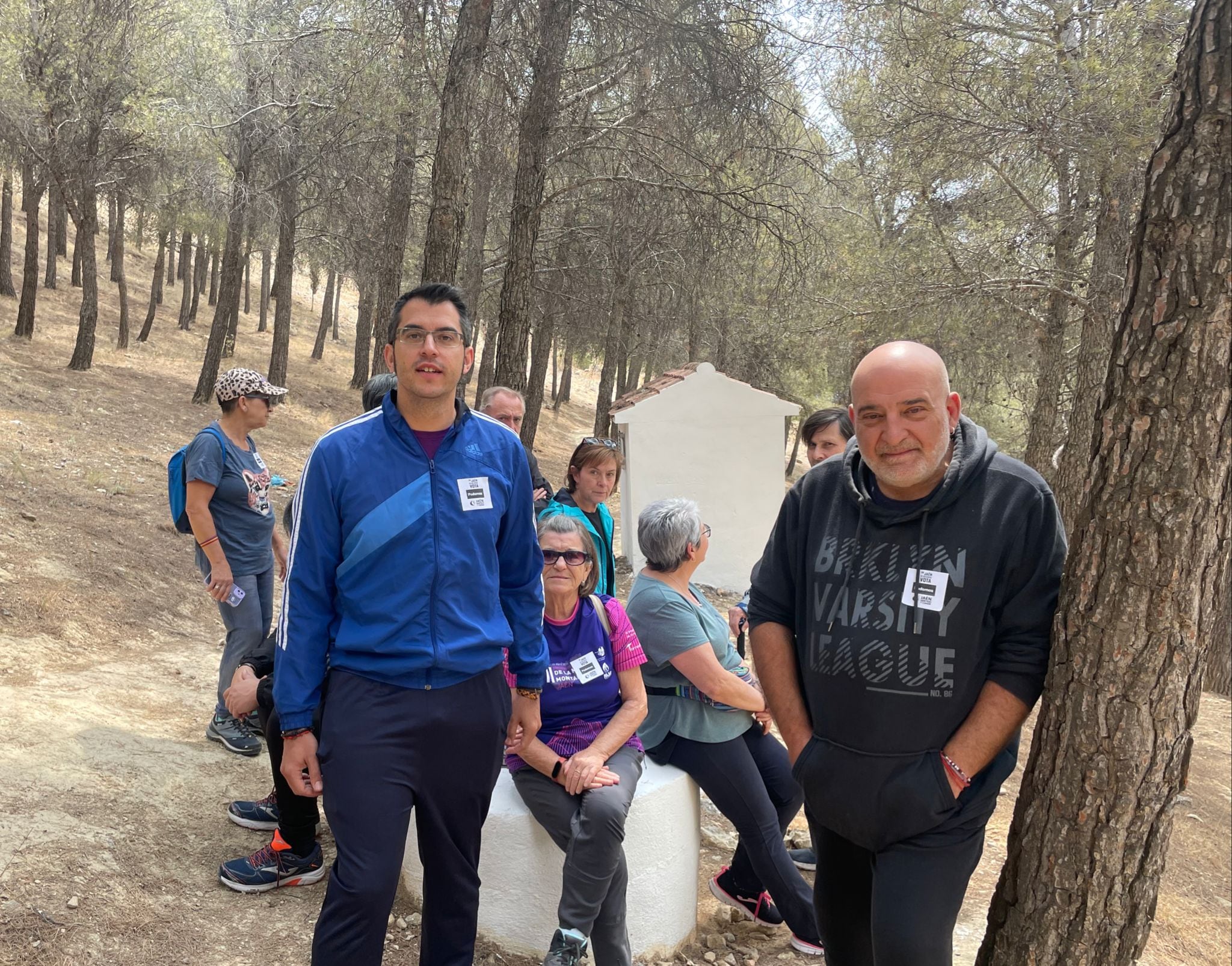 El candidato a la Alcaldía de Podemos Jaén Sentido y Común, Francisco Javier Sánchez del Pino, junto a Antonio Tudela Cárdenas, biólogo, especialista medioambiental y miembro de la candidatura de la coalición