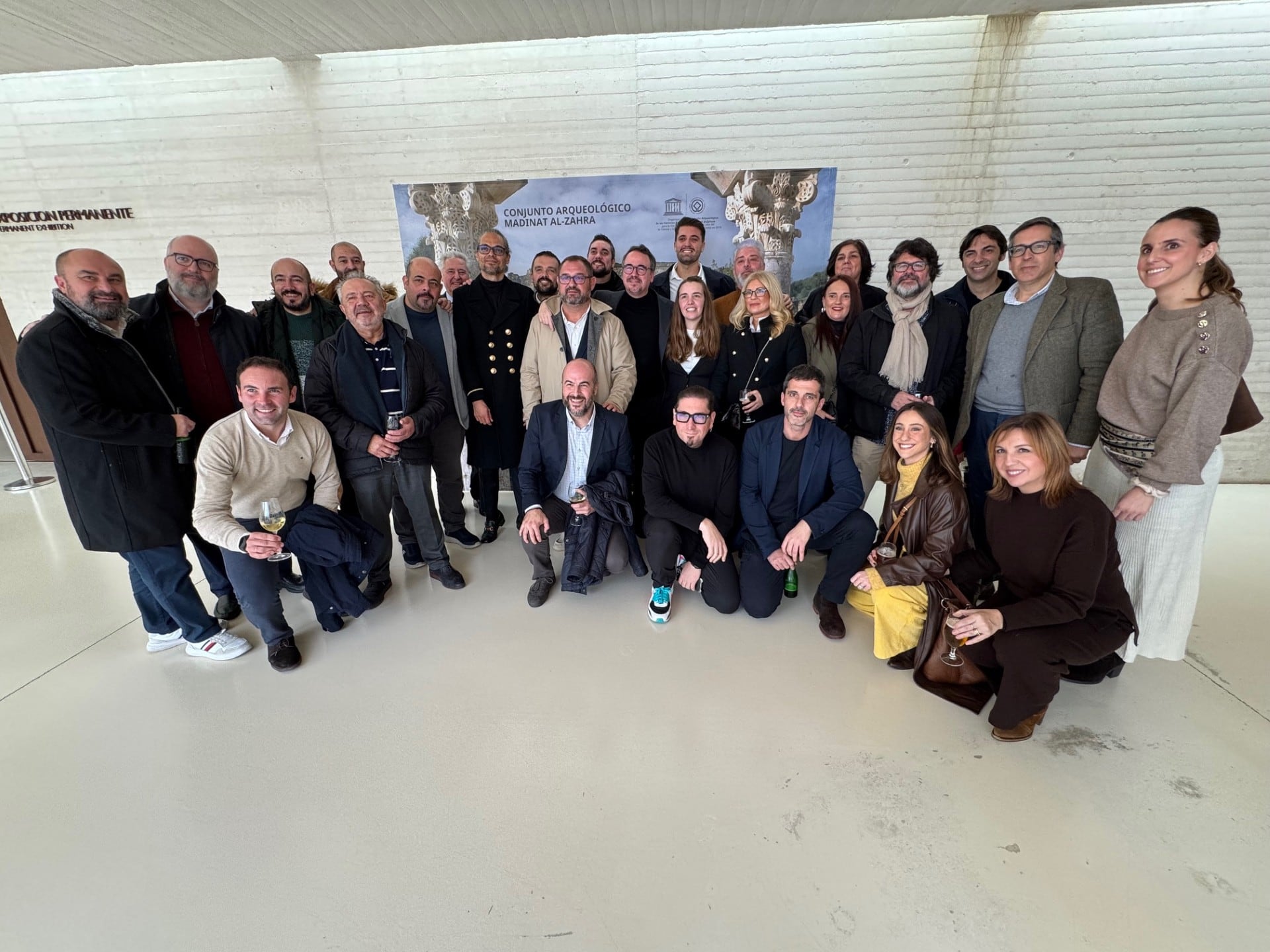 Amigos y compañeros de Paco Morales, en su homenaje