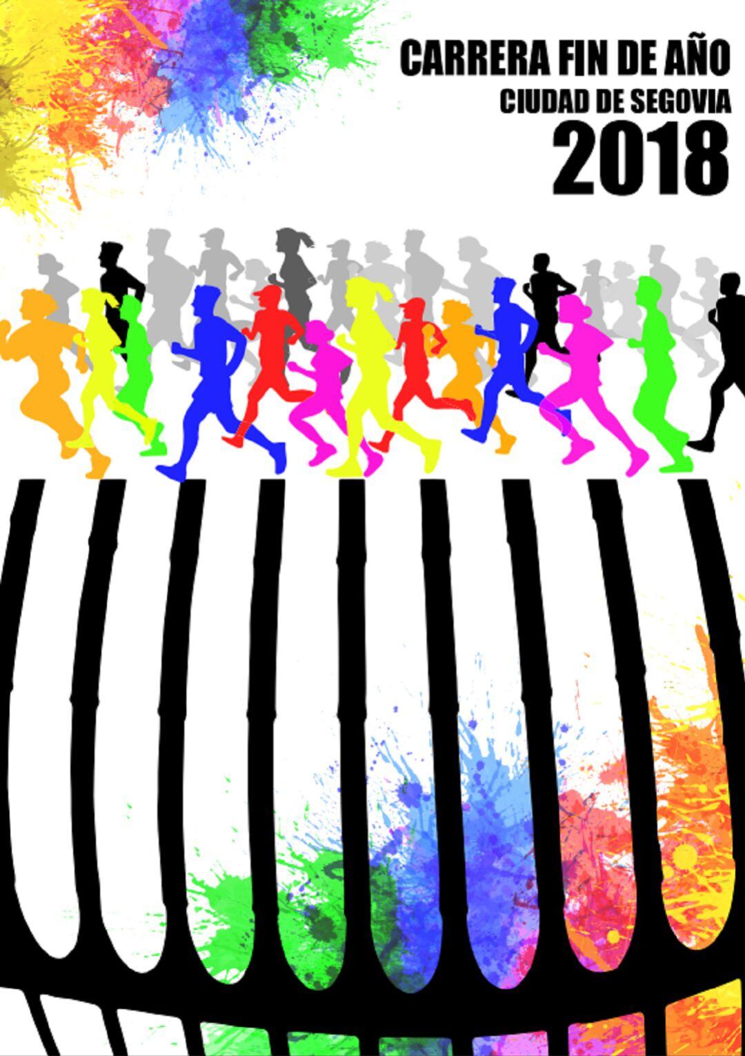 Cartel anunciador de la Carrera fin de año 2018