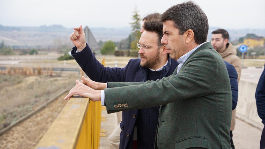 Carlos Mazón i Ramón Vidal a la CV-60