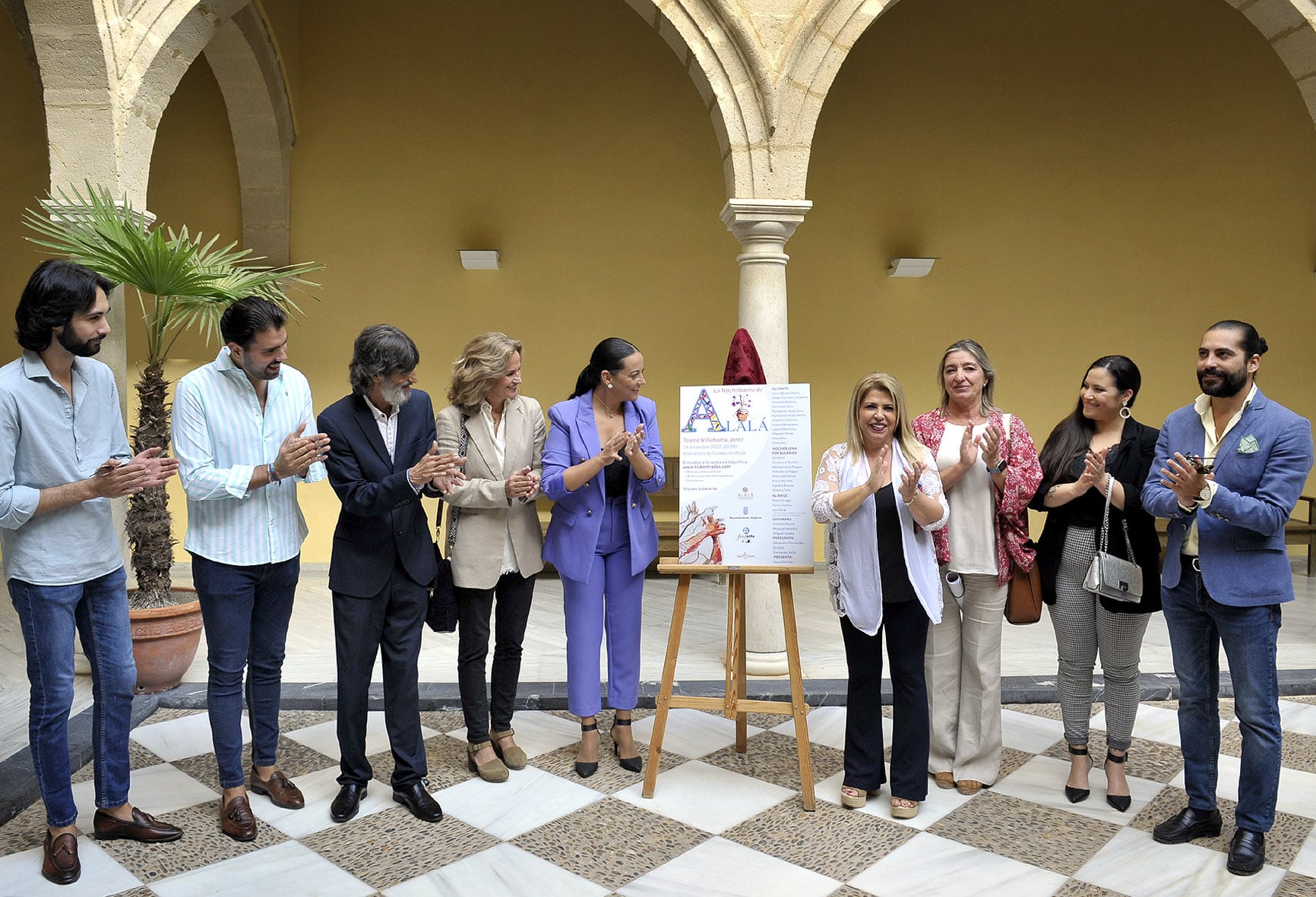 Presentación del cartel de la zambomba de la Fundación Alalá