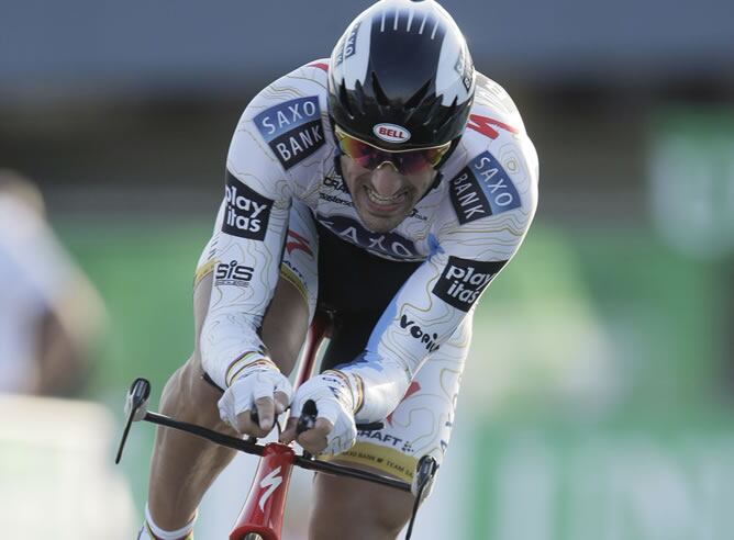 Fabian Cancellara, durante la primera etapa de la Vuelta a España &#039;09