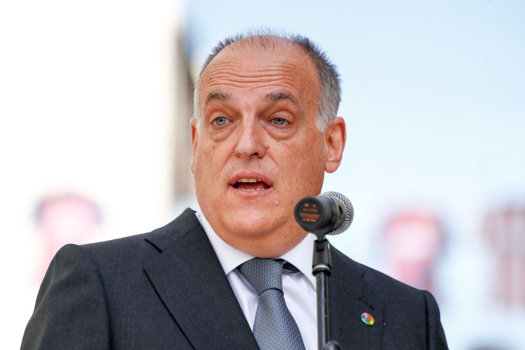 Tebas, durante un acto promocional de LaLiga. 