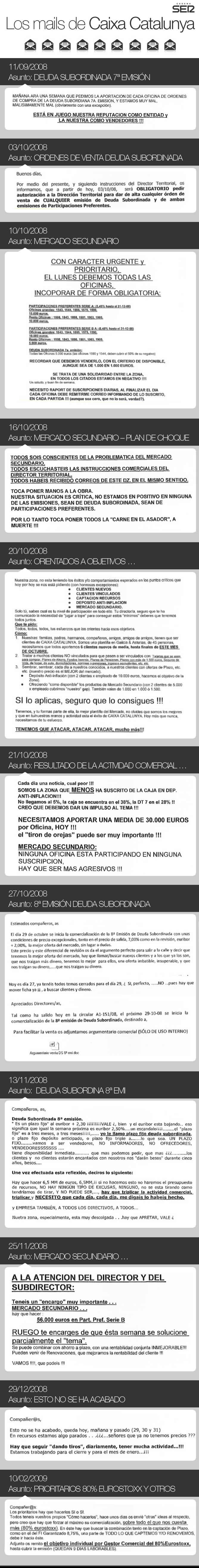 La Cadena SER ha tenido acceso a decenas de correos electrónicos internos de la dirección de la entidad en Asturias y Galicia