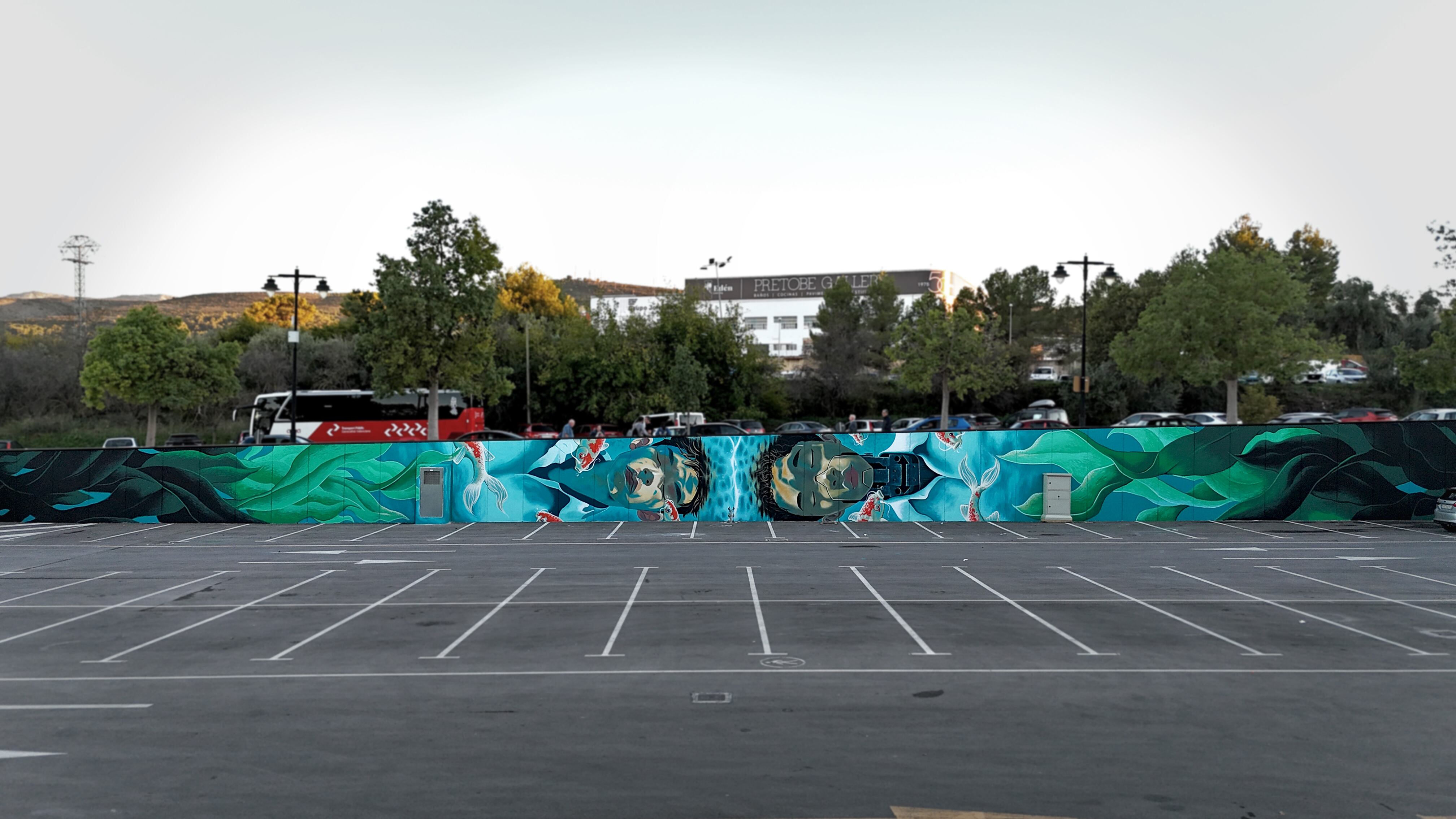 Imagen del mural de RuK en Ontinyent