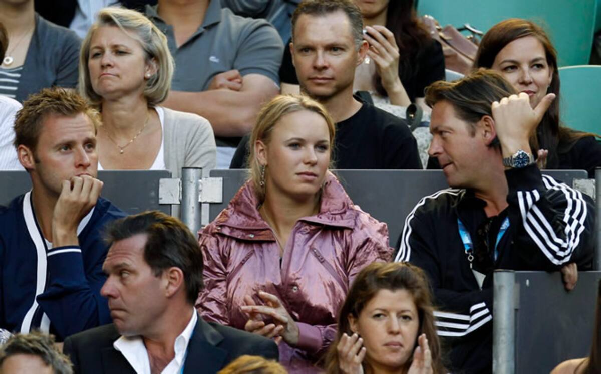 La número uno del mundo sigue la semifinal entre Ferrer y Murray desde la grada