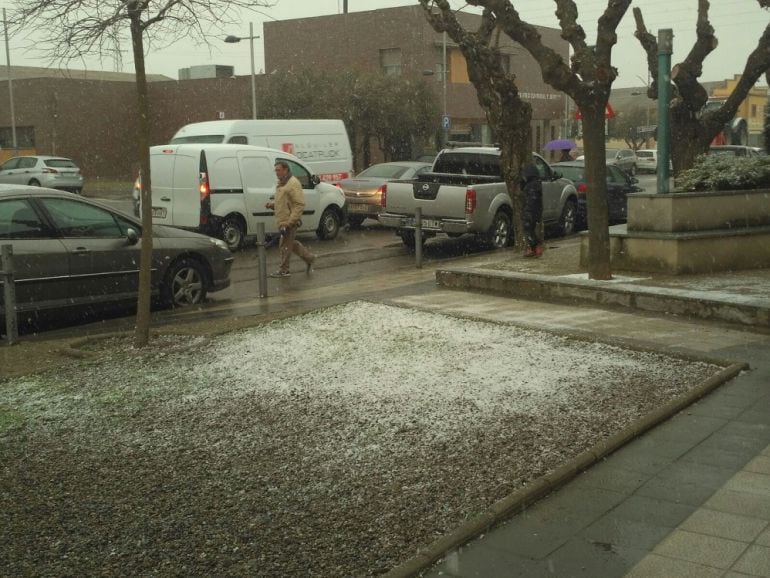 Primeros copos en Binéfar