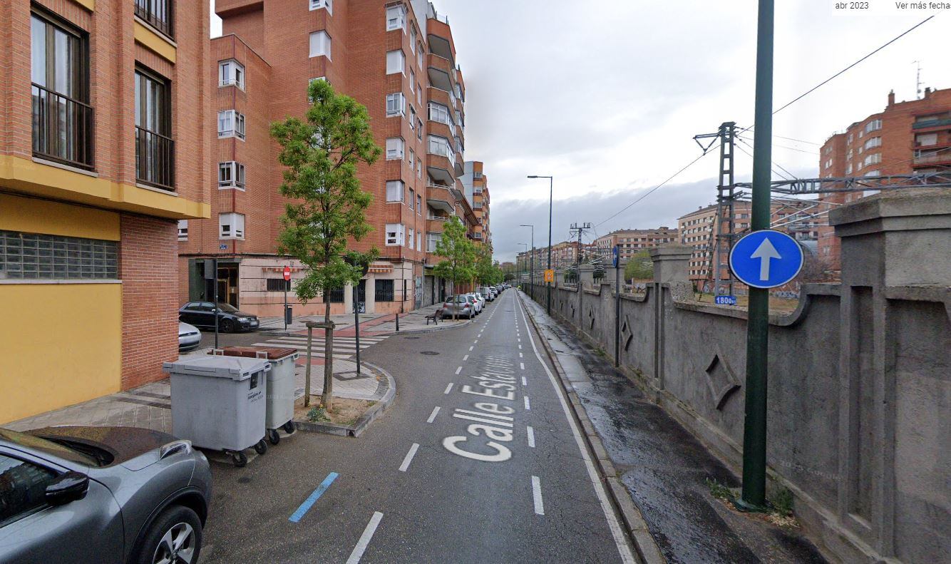 Punto desde el que se cortará la calle Estación, en Valladolid, durante ocho meses