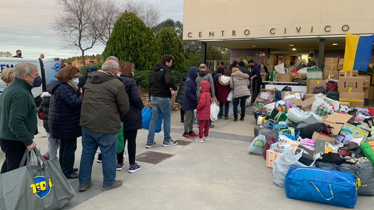 ¡Increíble movilización solidaria de Coslada con Ucrania!