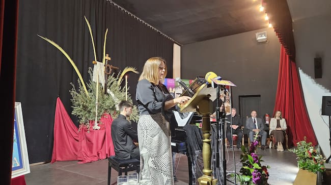 Otro momento del pregón de Paula Galiano