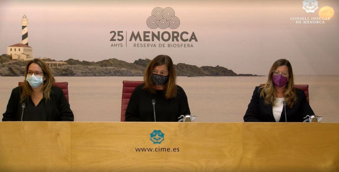 Armengol durant la roda de premsa