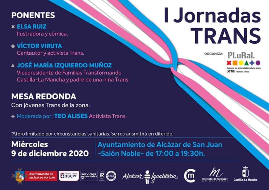 Cartel de las I Jornadas Trans en Alcázar de San Juan 