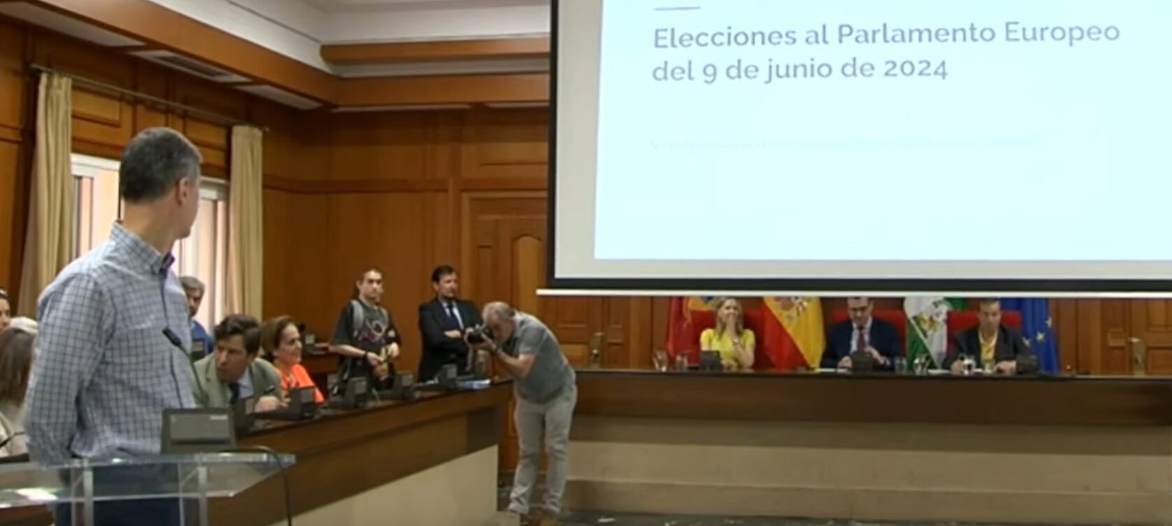 Momento del pleno para el sorteo de las mesas electorales del 9J.