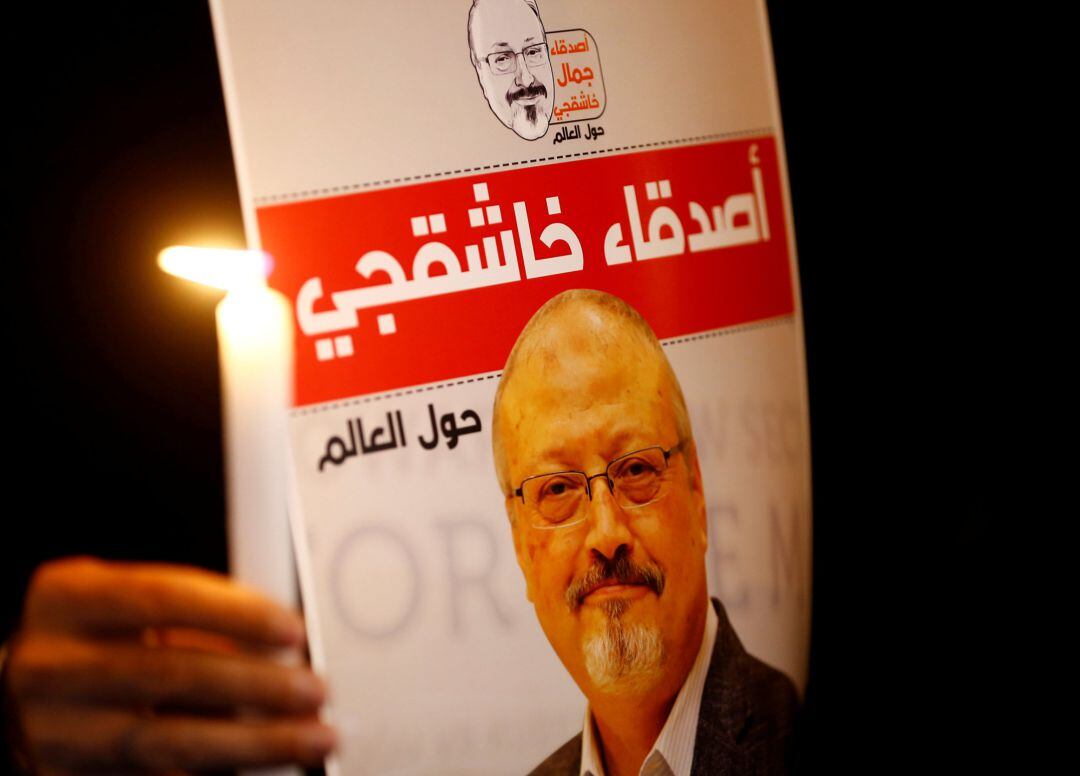 Manifestación en recuerdo de Jamal Khashoggi