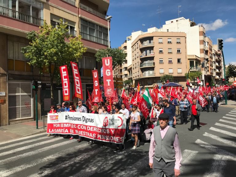 Manifestación pensiones Elche