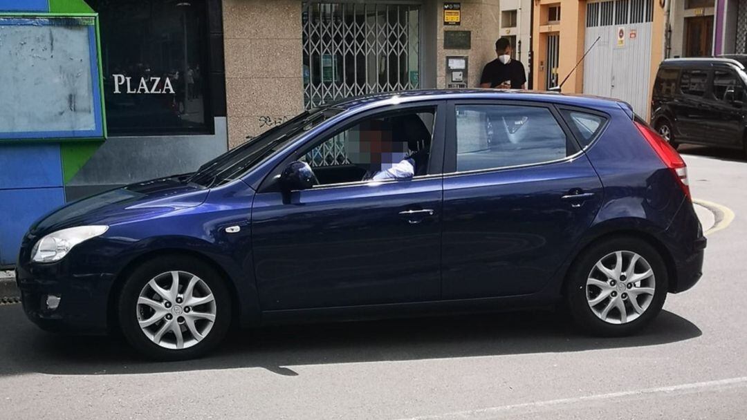 El coche implicado en el atropello de dos menores