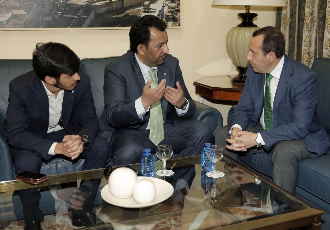 Al Thani, en una reunión en Málaga