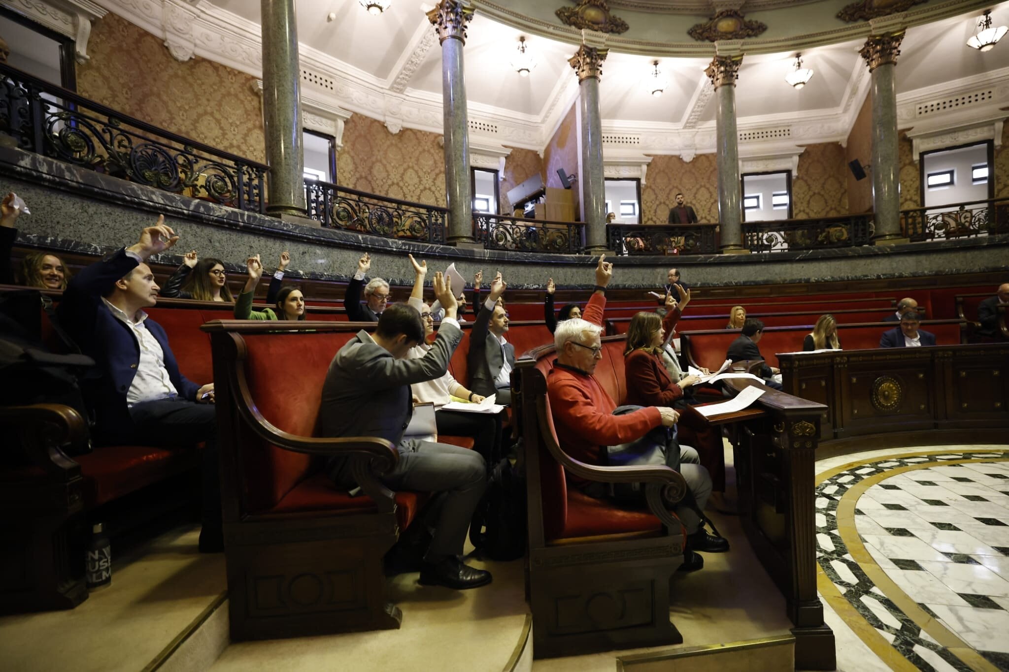 Imagen de archivo del último pleno del Ayuntamiento de València