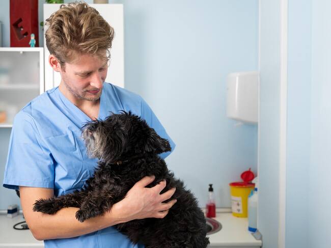 Daniel posa con una mascota