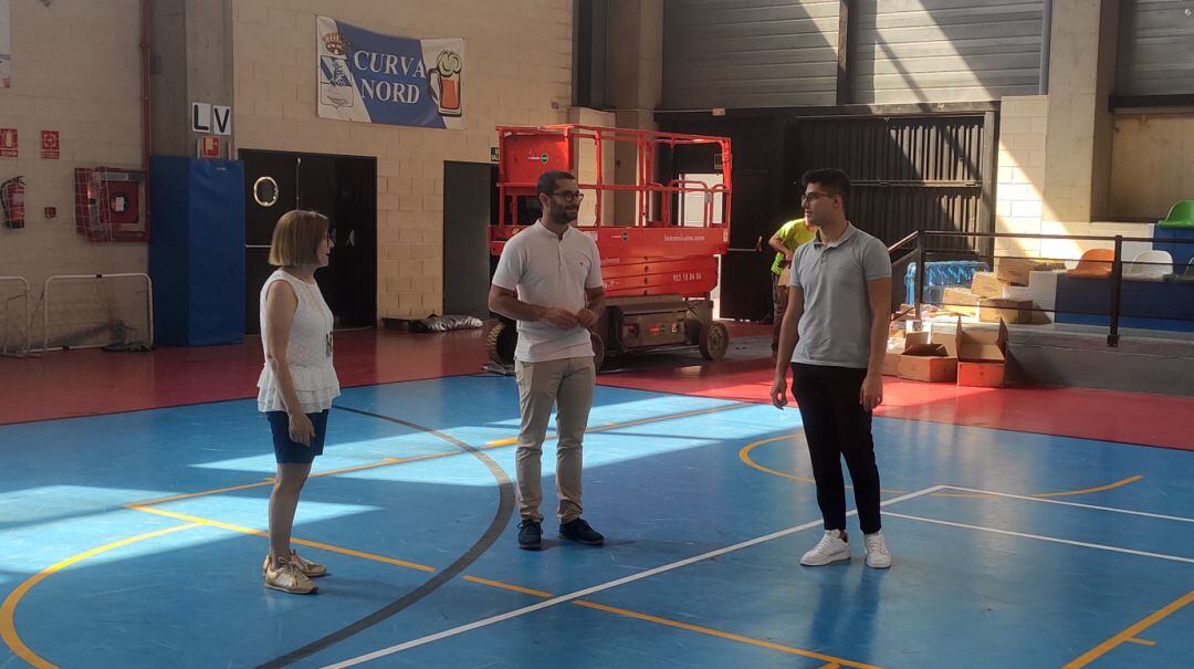 Imagen de la reforma del pabellón municipal de l'Alcora