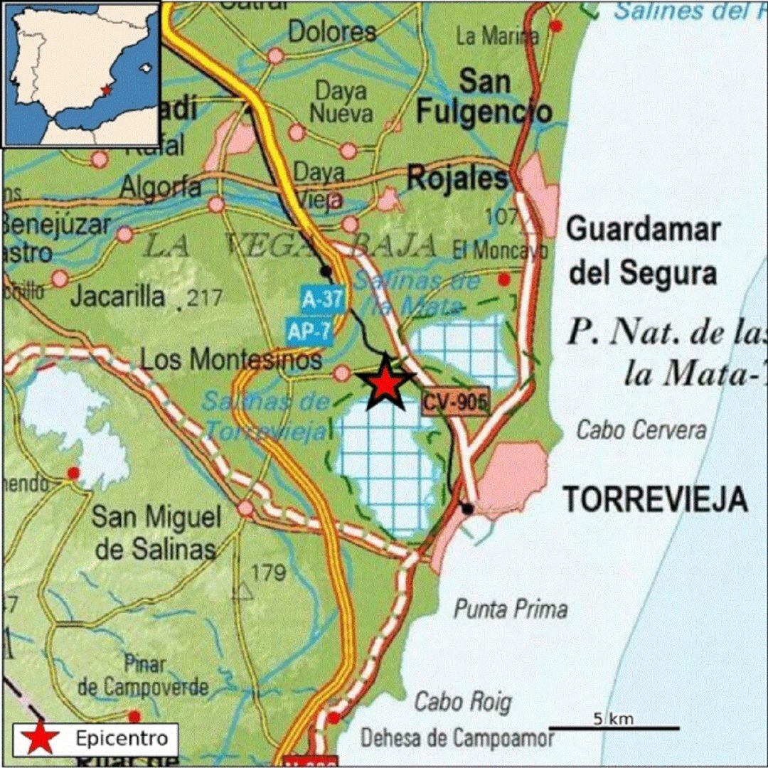 Localización del terremoto