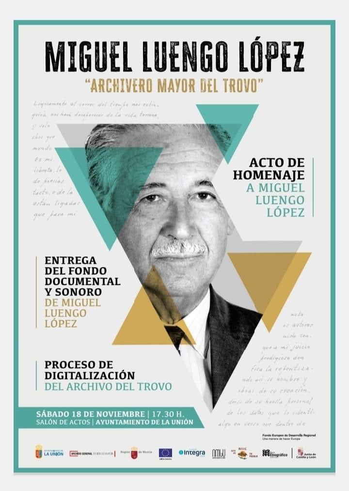 Acto Homenaje a Miguel Luengo, ‘Archivero Mayor del Trovo’,