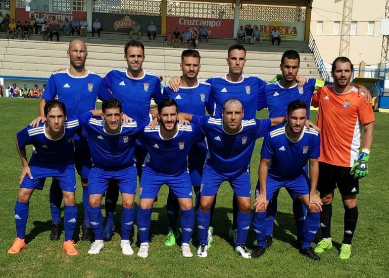 Once inicial que presentó Juan Pedro Ramos en Coria en el primer partido de liga