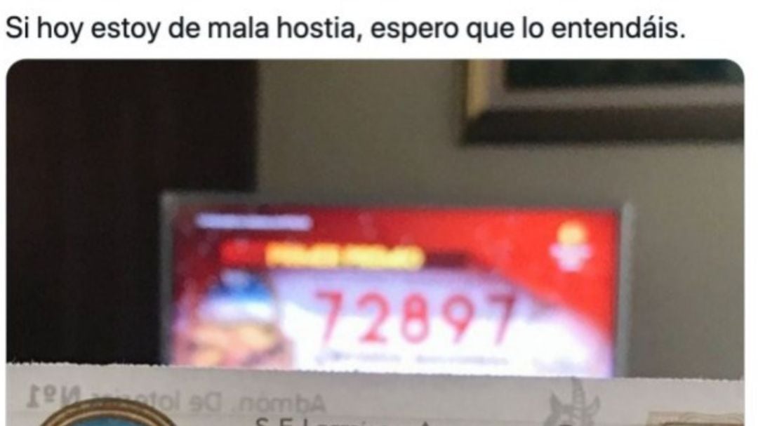 El tuit, viralizado en redes con decenas de miles de reacciones