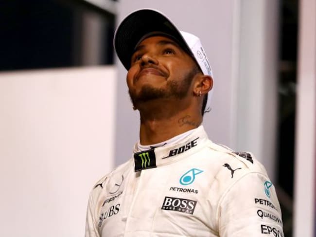 El campeón del mundo Lewis Hamilton.