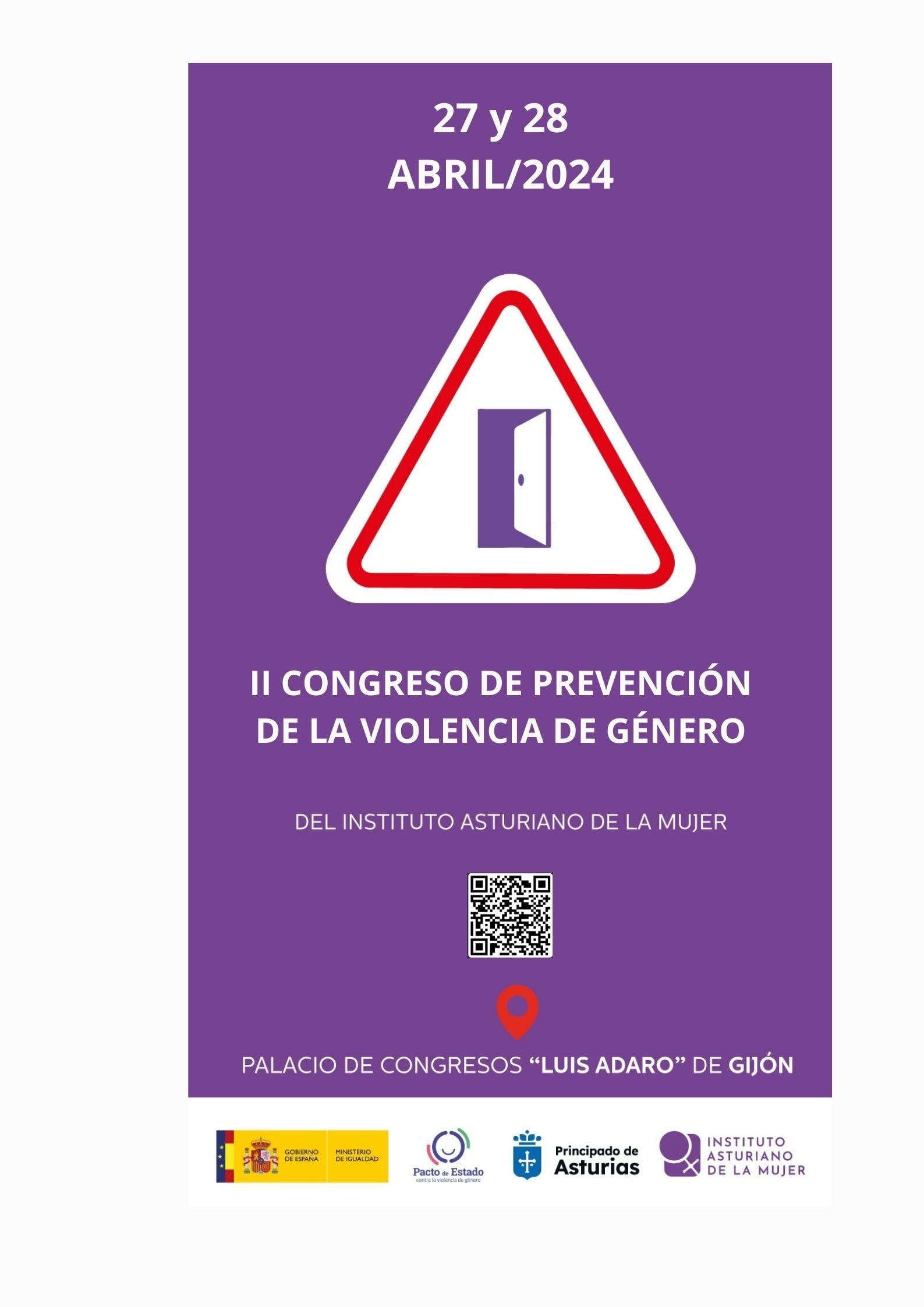 Cartel del &quot;II Congreso sobre Prevención de la Violencia de Género&quot;