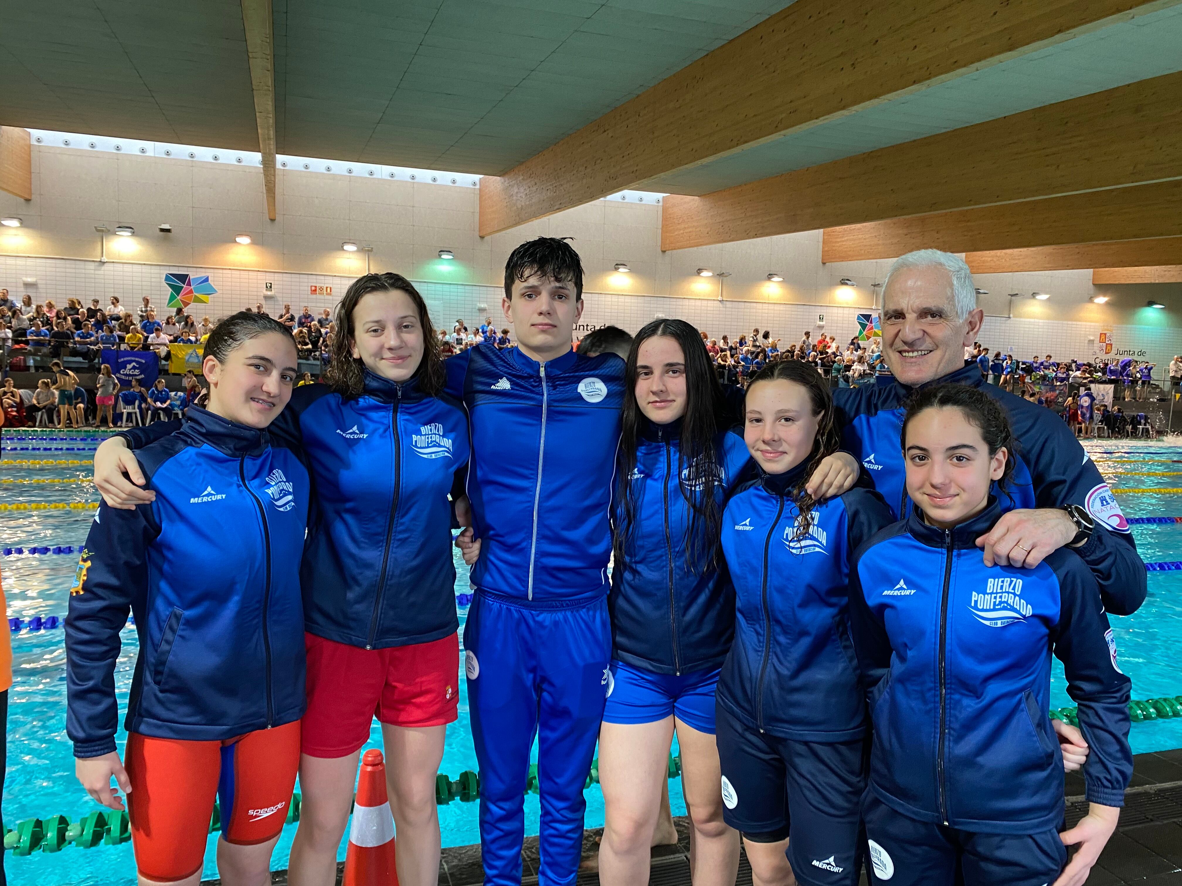 La expedición berciana sumó 22 medallas y una marca mínima para el nacional júnior conseguida por Jimena Pedregal