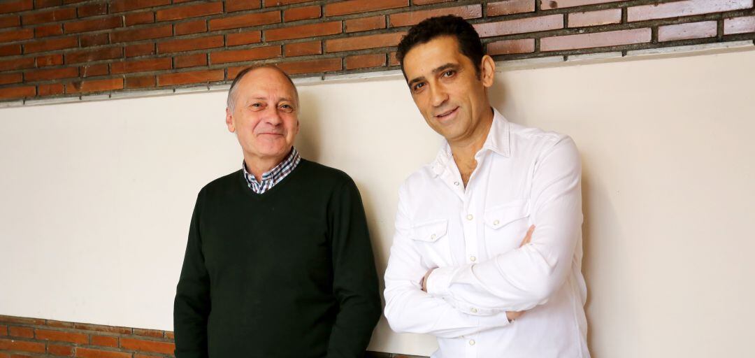 (Izquierda) Faustino Temprano, secretario de UGT en Castilla y León, y Vicente Andrés, secretario de CCOO en la comunidad (derecha)