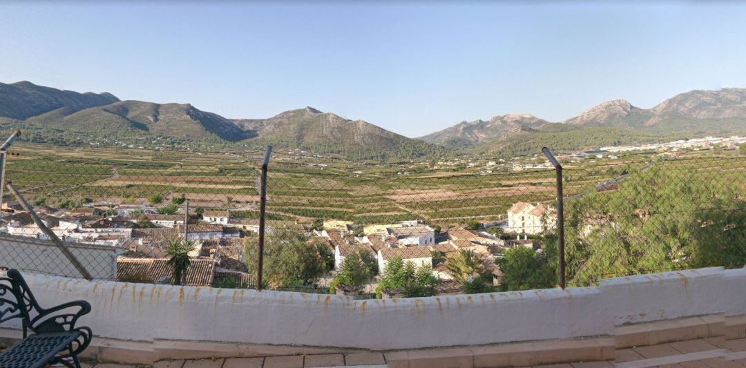 Vista de Llíber desde el mirador del municipio.