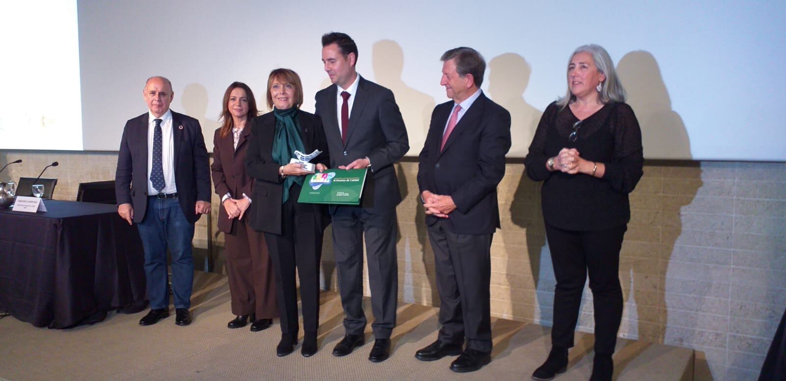 La edil Liduvina Gil durante el acto de entrega de premios en Madrid.