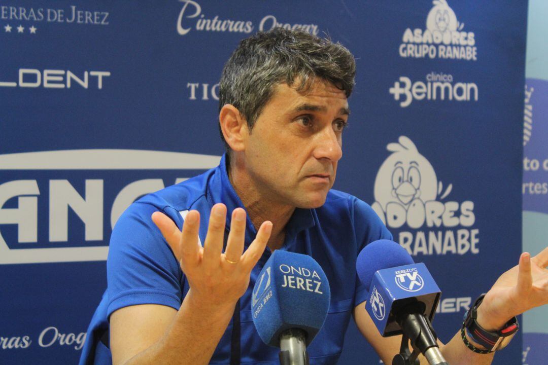 Pepe Masegosa durante la rueda de prensa del viernes