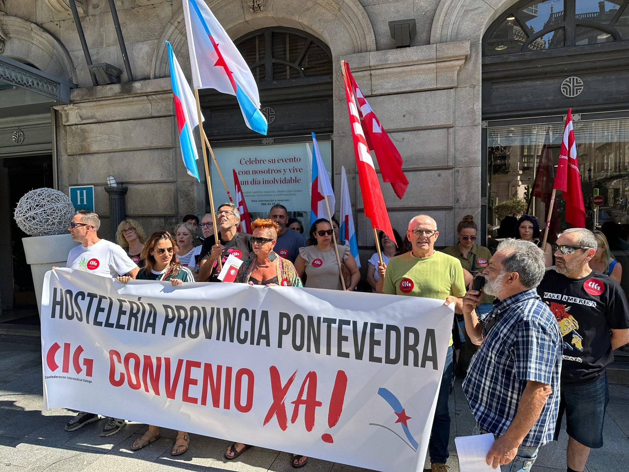 Protesta CIG Hostelería en Vigo