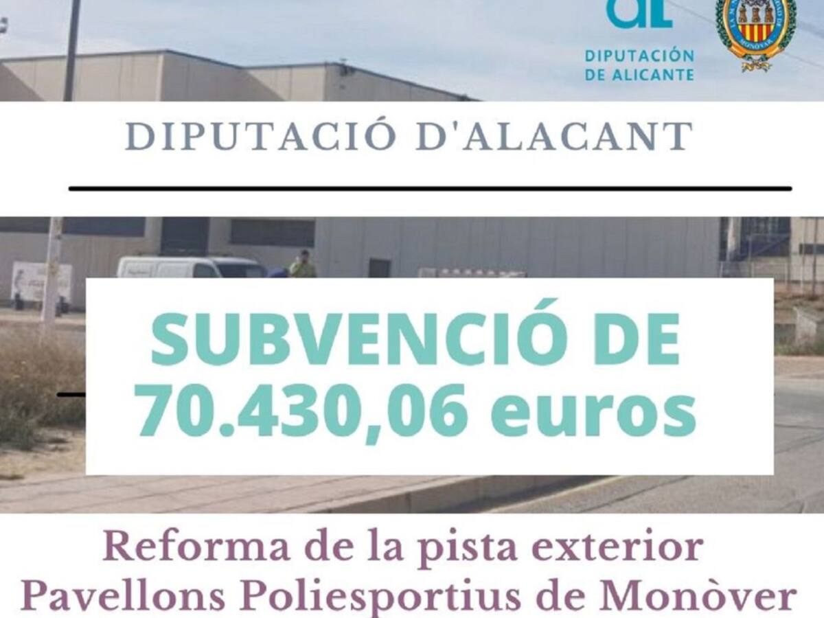 Monóvar reformará la pista exterior de los pabellones deportivos