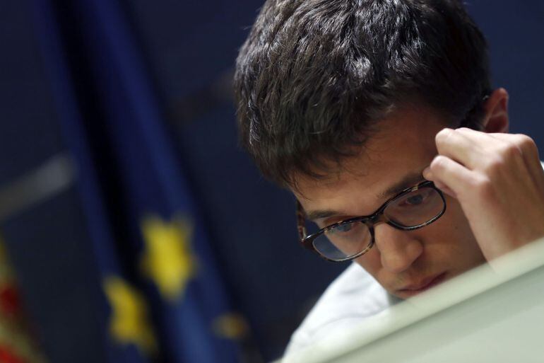 El portavoz de Unidos Podemos, Íñigo Errejón