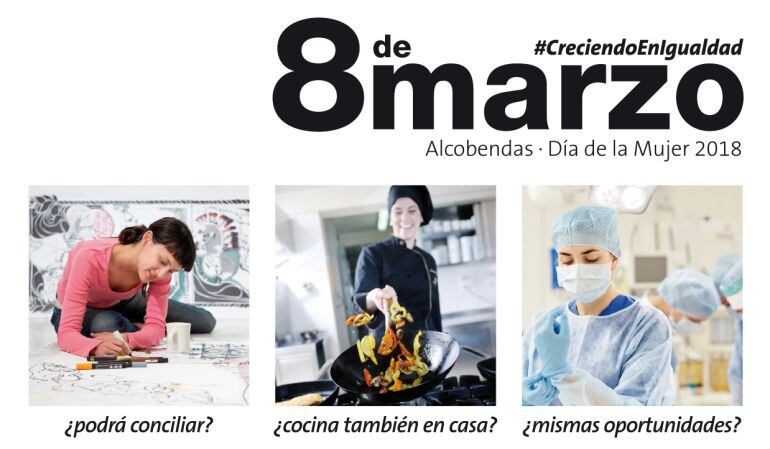 El cartel de esta campaña pone en valor la presencia de la mujer en todos los ámbitos de la vida laboral, con el fin de eliminar prejuicios aún muy presentes en nuestra sociedad