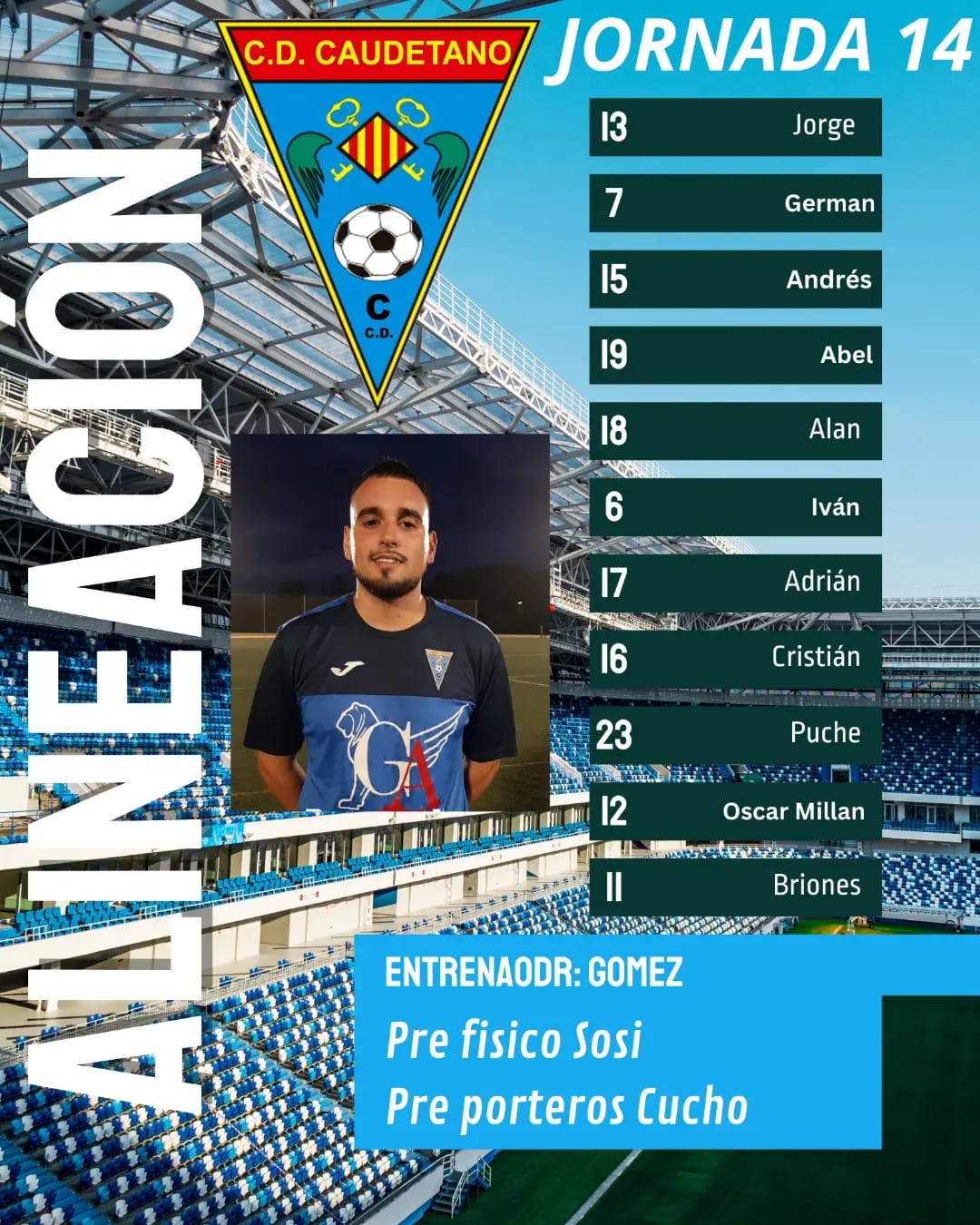 Alineación del Caudetano