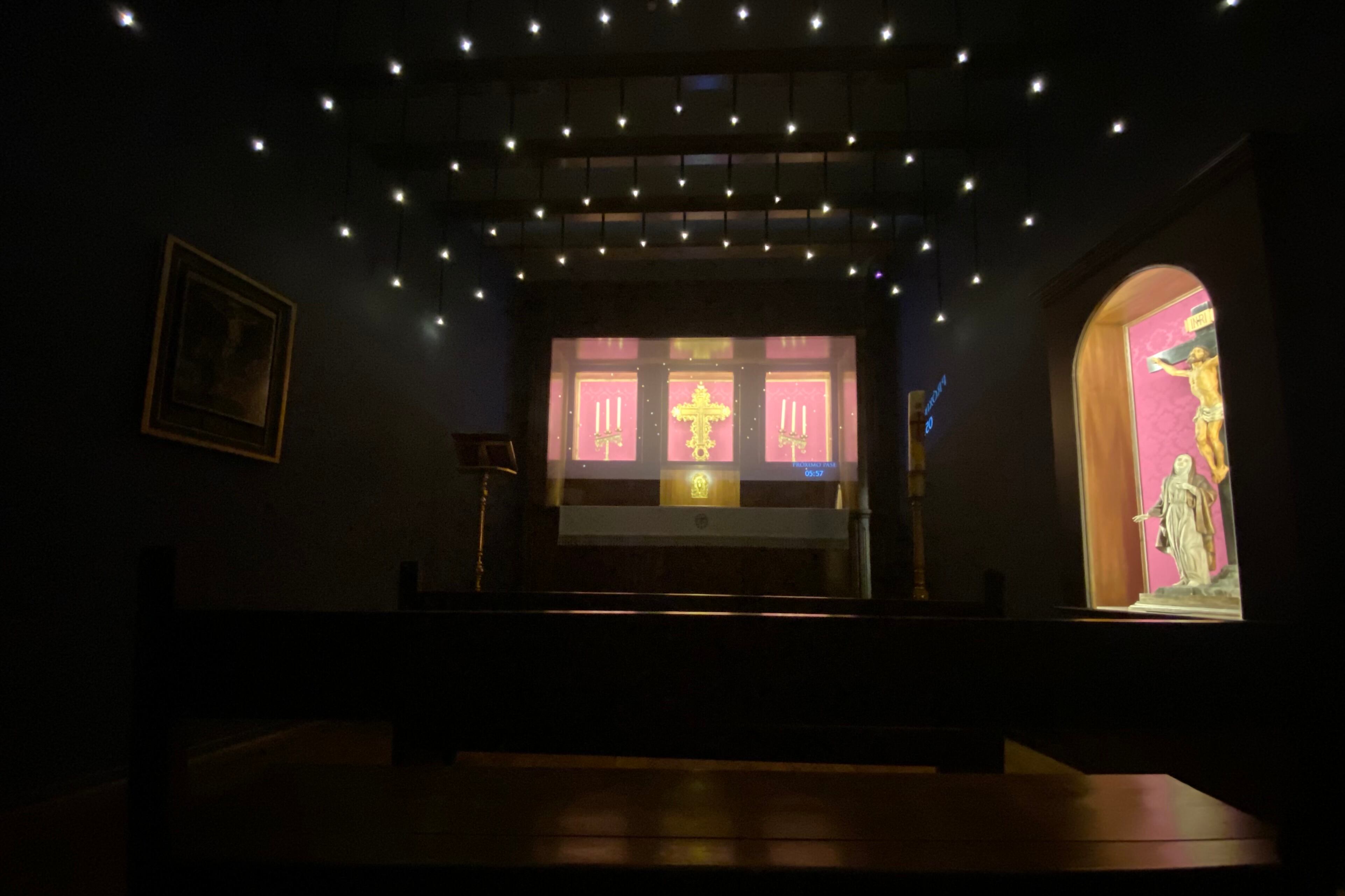 Recreación de una capilla.