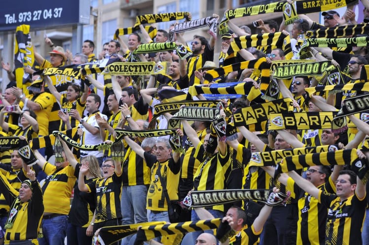 Aficionados del Barakaldo.