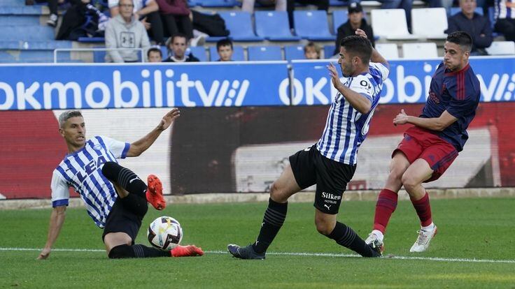 Partido disputado en Mendizorroza entre el Deportivo Alavés y el Albacete